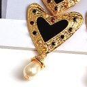 Boucles d'oreilles pendantes en forme de cœur pour femmes G924 2