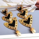 Boucles d'oreilles pendantes en forme de cœur pour femmes G924 4