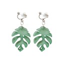 Boucles d'oreilles pendantes en forme de feuille G160 3