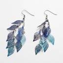 Boucles d'oreilles pendantes en forme de feuilles G164 4