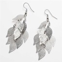 Boucles d'oreilles pendantes en forme de feuilles G164 5