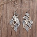 Boucles d'oreilles pendantes en forme de feuilles G164 9