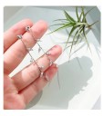 Boucles d'oreilles pendantes en forme de feuilles pour femmes 4