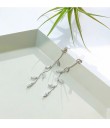Boucles d'oreilles pendantes en forme de feuilles pour femmes 5