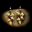 Boucles d'oreilles pendantes en forme de grappe pour femmes 1