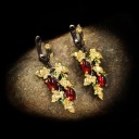 Boucles d'oreilles pendantes en forme de grappe pour femmes 2