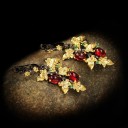 Boucles d'oreilles pendantes en forme de grappe pour femmes 4