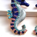 Boucles d'oreilles pendantes en forme de hippocampe pour femmes 3