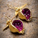 Boucles d'oreilles pendantes en forme de pomme pour femmes G191 2