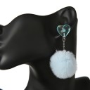 Boucles d'oreilles pendantes en peluche pour femmes 5
