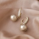 Boucles d'oreilles pendantes en perle pour femmes 5