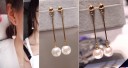 Boucles d'oreilles pendantes en perles pour femmes 4