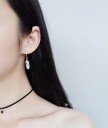 Boucles d'oreilles pendantes en plumes pour femmes G991 4