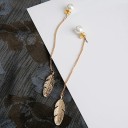 Boucles d'oreilles pendantes en plumes pour femmes 5