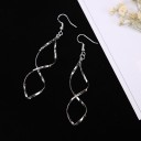 Boucles d'oreilles pendantes en spirale pour femmes 5