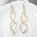 Boucles d'oreilles pendantes en spirale pour femmes 4