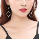 Boucles d'oreilles pendantes en spirale pour femmes 2