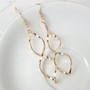 Boucles d'oreilles pendantes en spirale pour femmes 3