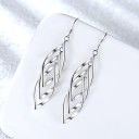 Boucles d'oreilles pendantes entrelacées pour femmes R74 5
