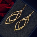 Boucles d'oreilles pendantes entrelacées pour femmes R74 4