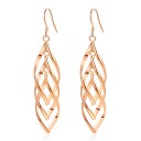 Boucles d'oreilles pendantes entrelacées pour femmes R74 6