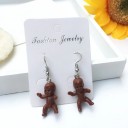 Boucles d'oreilles pendantes femme bonhomme 11