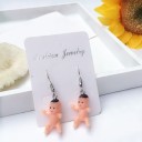 Boucles d'oreilles pendantes femme bonhomme 12