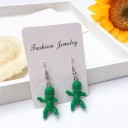 Boucles d'oreilles pendantes femme bonhomme 10