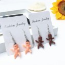 Boucles d'oreilles pendantes femme bonhomme 4