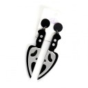 Boucles d'oreilles pendantes femme masque 1