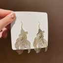 Boucles d'oreilles pendantes femme poisson 1