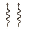 Boucles d'oreilles pendantes femmes serpents G1394 5