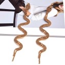 Boucles d'oreilles pendantes femmes serpents G1394 7