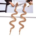 Boucles d'oreilles pendantes femmes serpents G1394 9