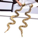 Boucles d'oreilles pendantes femmes serpents G1394 2
