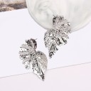 Boucles d'oreilles pendantes feuilles G218 8
