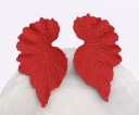 Boucles d'oreilles pendantes feuilles G218 3
