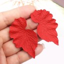 Boucles d'oreilles pendantes feuilles G218 1