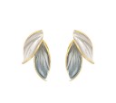 Boucles d'oreilles pendantes feuilles pour femmes G851 1