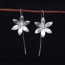 Boucles d'oreilles pendantes fleurs G771 1