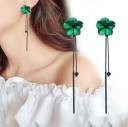Boucles d'oreilles pendantes fleurs J143 2