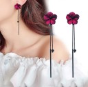 Boucles d'oreilles pendantes fleurs J143 3