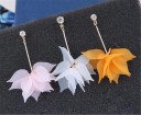 Boucles d'oreilles pendantes fleurs pour femmes G743 1