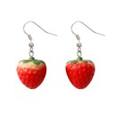 Boucles d'oreilles pendantes fraises 7