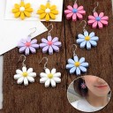 Boucles d'oreilles pendantes marguerites G1399 2