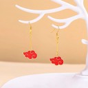 Boucles d'oreilles pendantes nuage pour femmes 2
