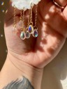 Boucles d'oreilles pendantes nuages pour femmes 3