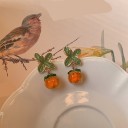 Boucles d'oreilles pendantes orange pour femmes 5
