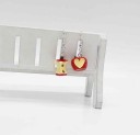 Boucles d'oreilles pendantes pomme G1095 2