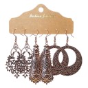 Boucles d'oreilles pendantes pour femmes 3 paires 17